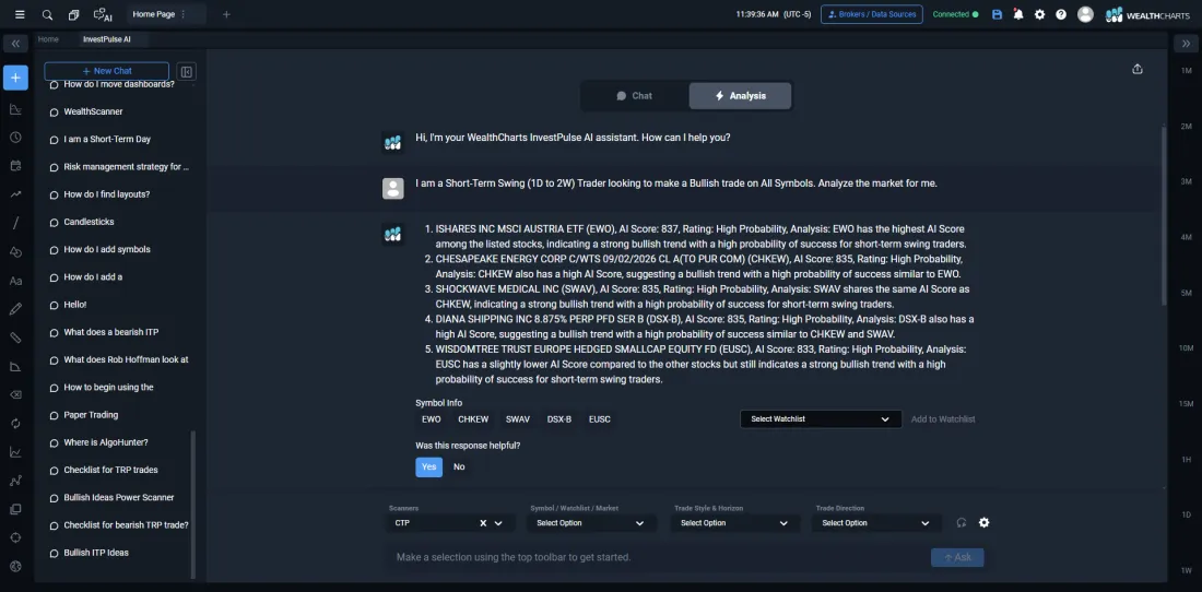 InvestPulse AI Analysis screenshot